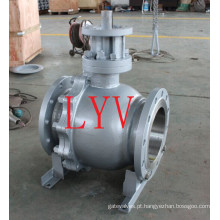 API 150lb válvula de esfera de flutuação do aço de molde de 12 polegadas com a fábrica profissional de China